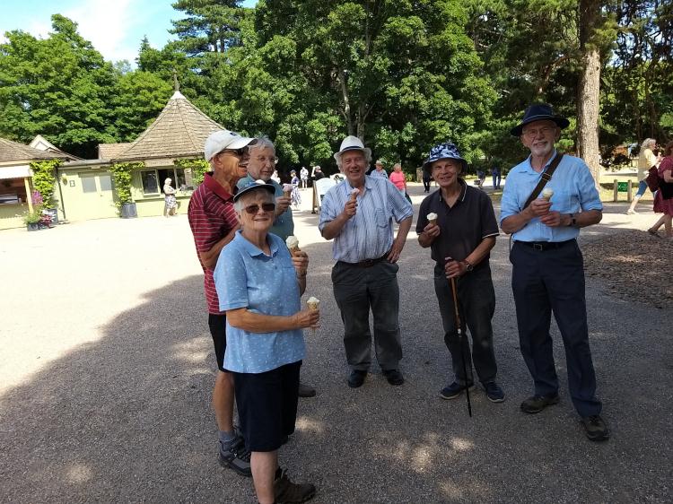 walking group at Sandringham